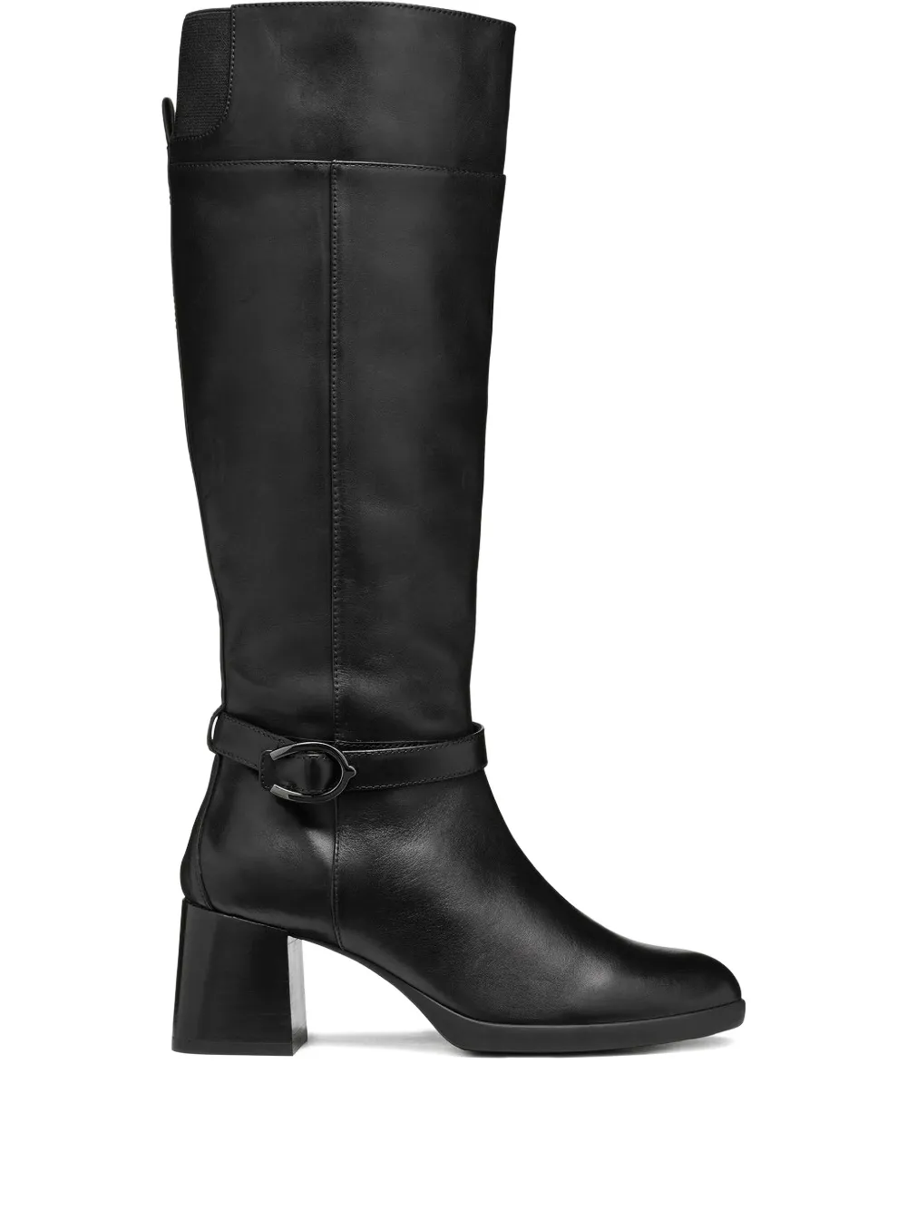 Geox 70mm leather boots Black