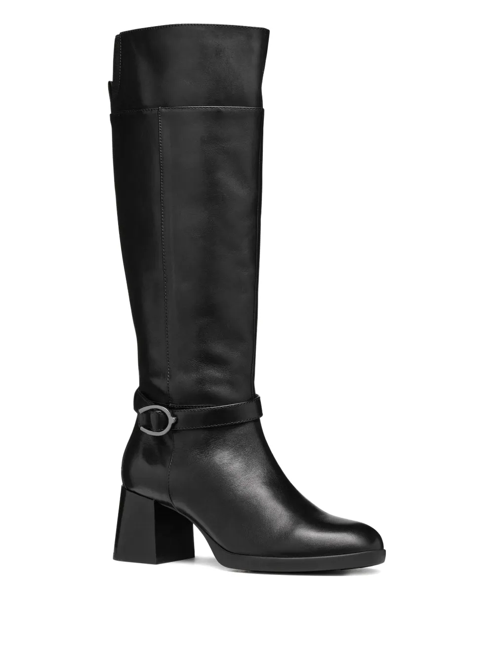 Geox 70mm leather boots Black