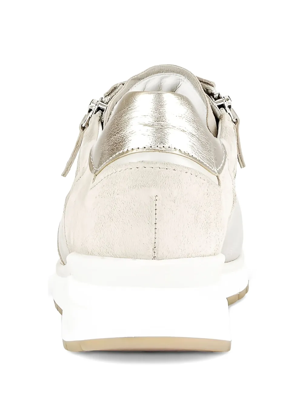 GABOR metallic-finish suede sneakers Neutrals
