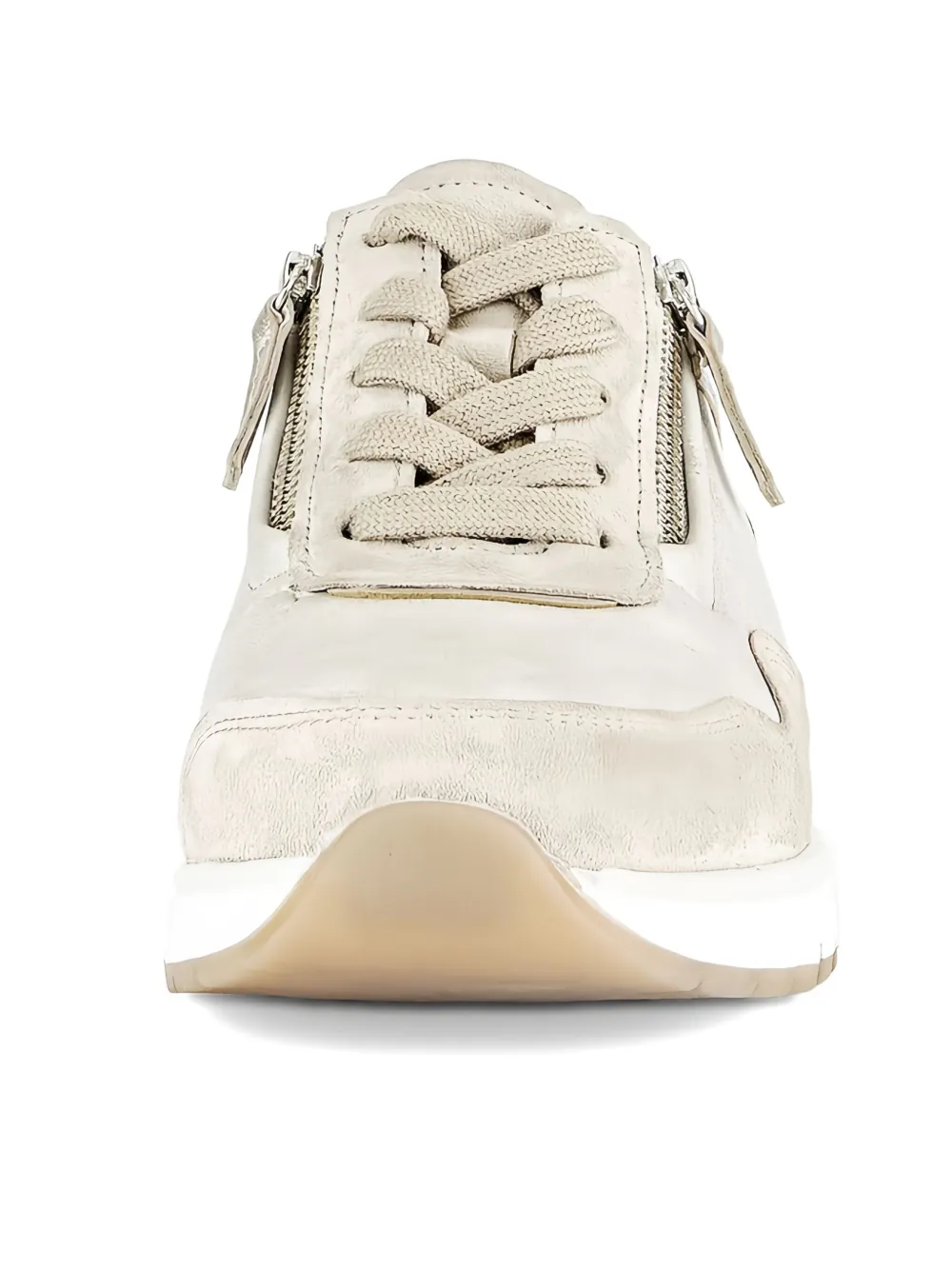 GABOR metallic-finish suede sneakers Neutrals