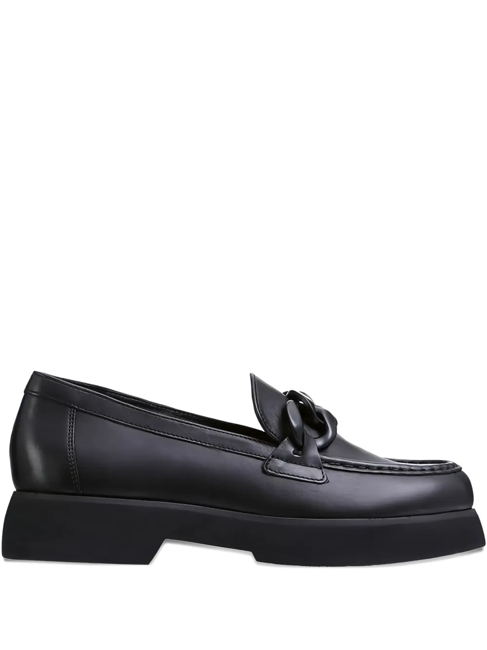 Hogl Stacy chunky leather loafers Black