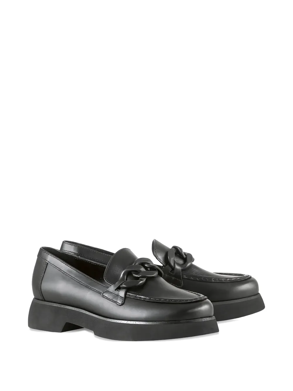 Hogl Stacy chunky leather loafers Black