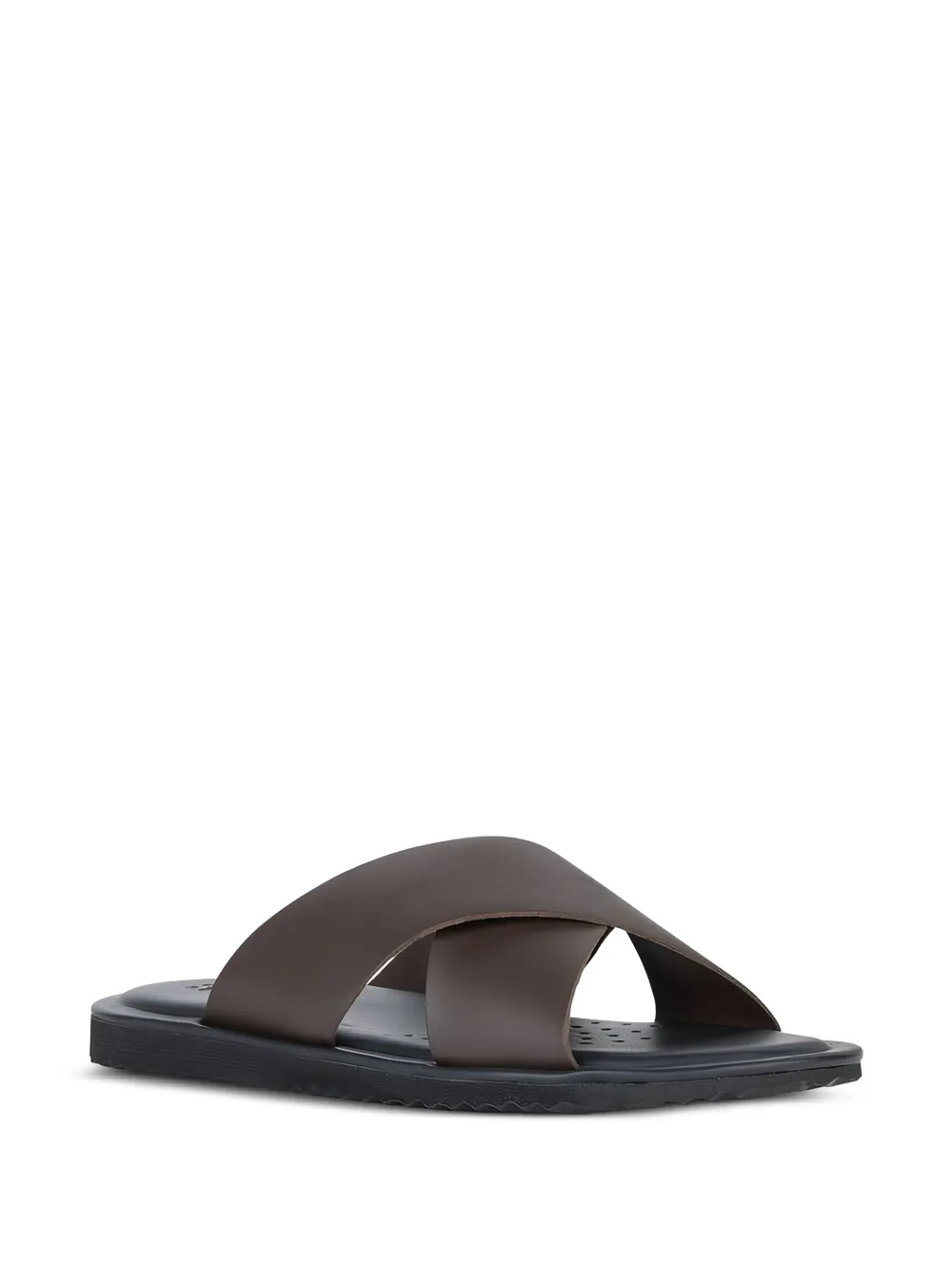 Geox cross-strap leather sandals - ブラウン Geox cross-strap leather sandals - ブラウン