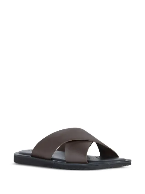 Geox cross-strap leather sandals