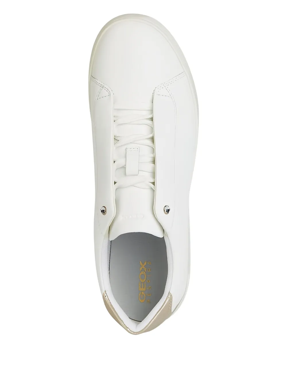 Geox Jaysen leather lace-up sneakers White