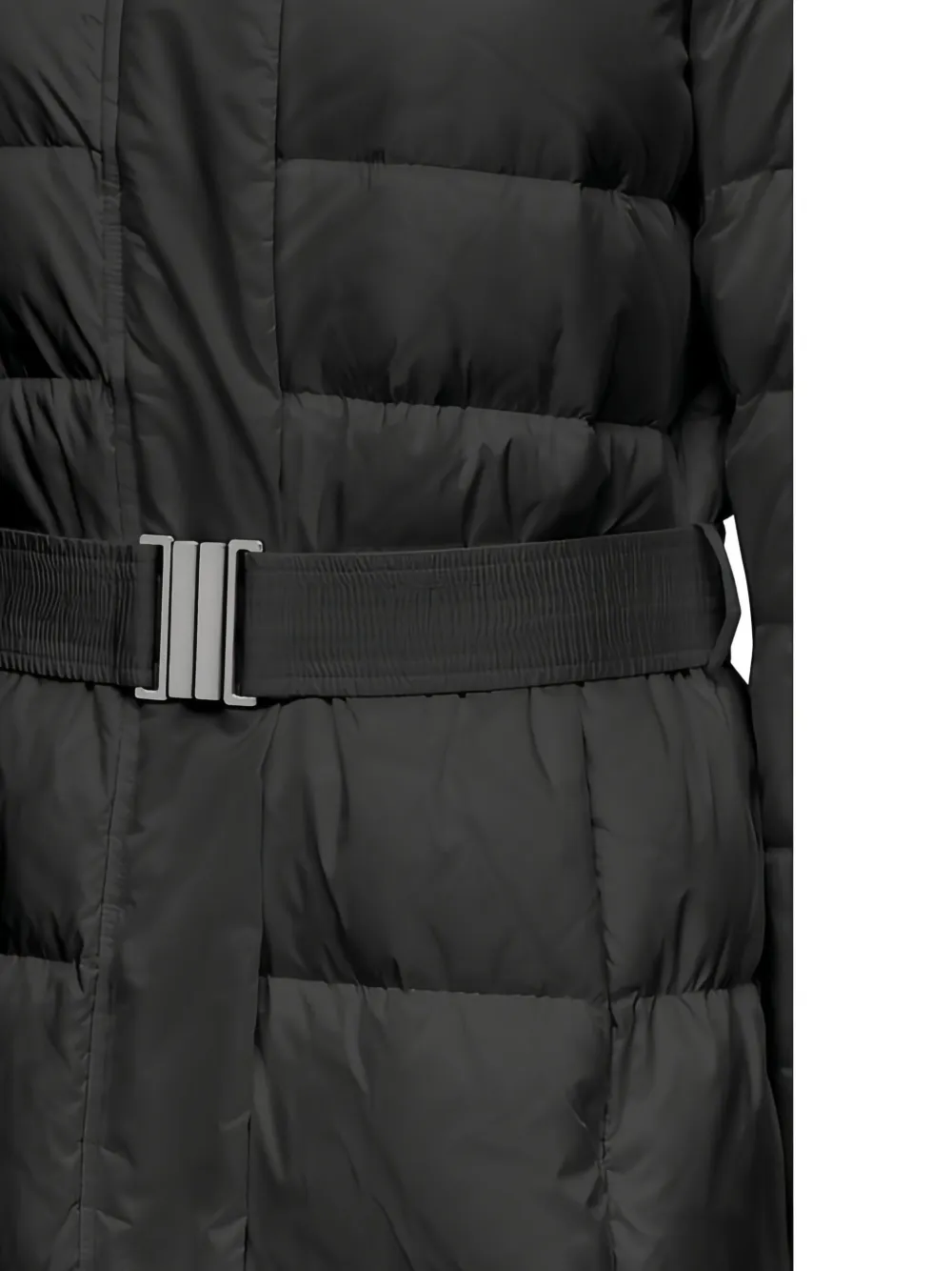 Geox Pheby donsjas met capuchon en ceintuur Zwart