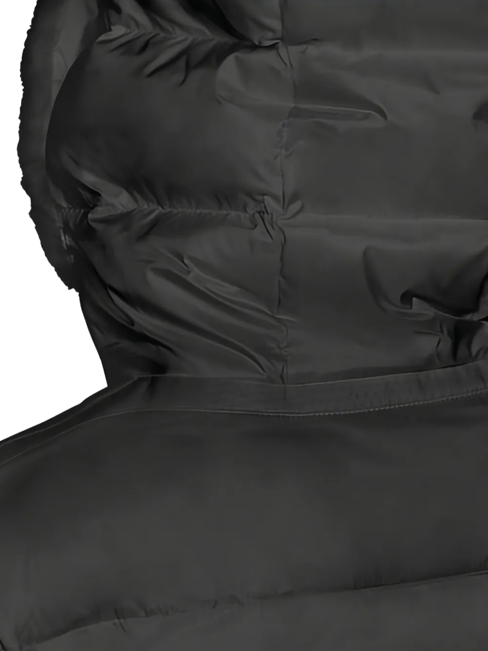 Geox Pheby donsjas met capuchon en ceintuur Zwart
