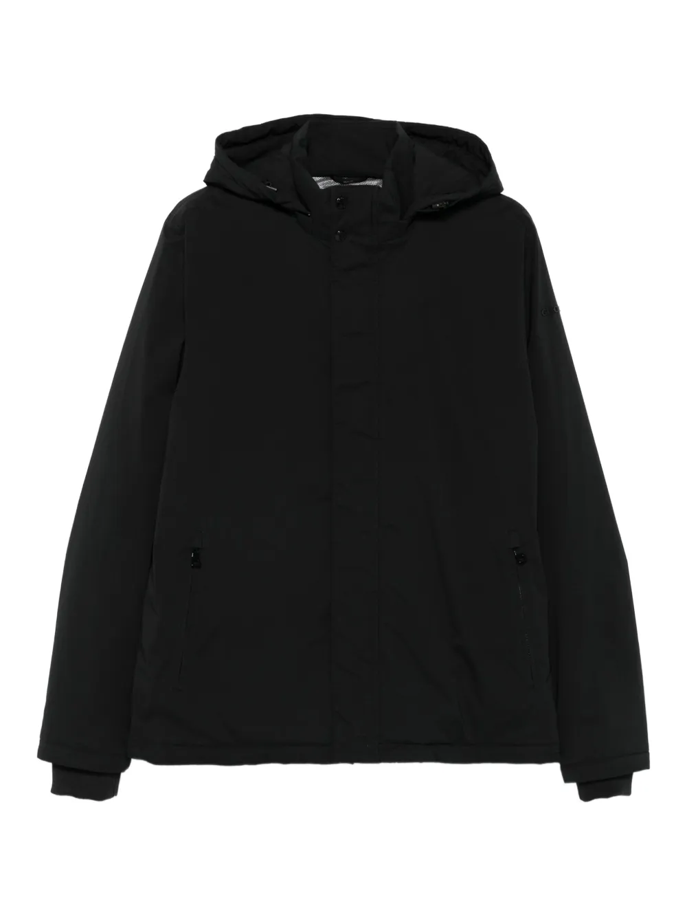 Geox Aurelio zip-up hooded jacket | Black | Image 1