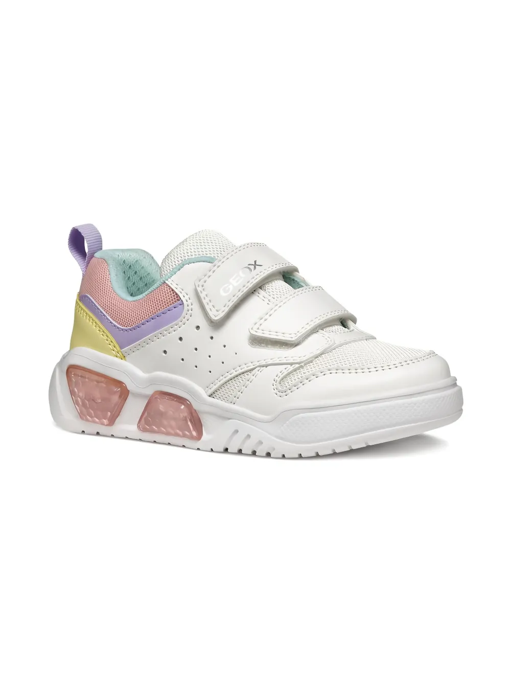 Geox Kids Illuminus light-up sneakers White