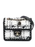 CHANEL Pre-Owned 2021-2025 Mini Tweed My Own Frame Flap crossbody bag - Black