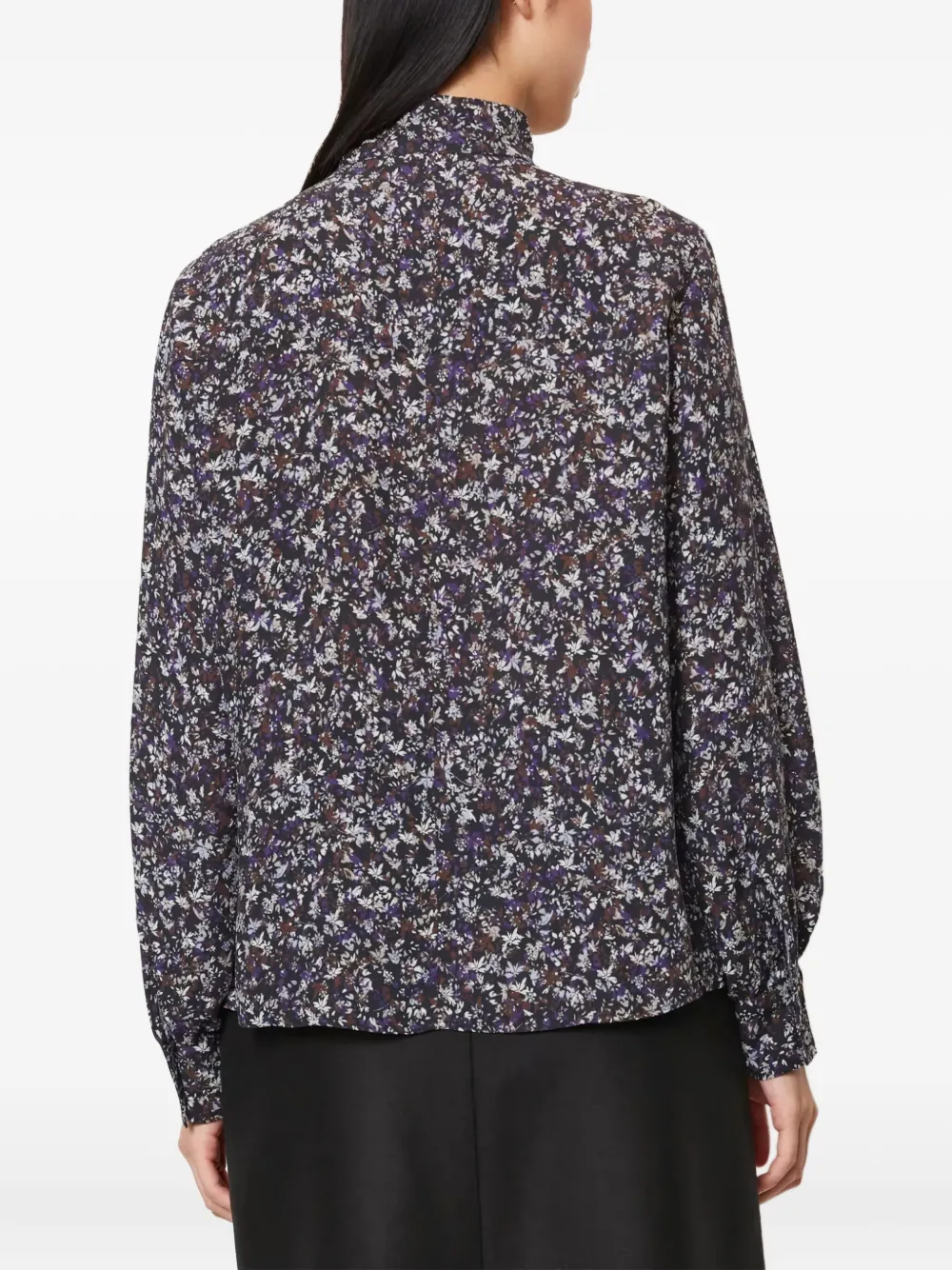 Marc O'Polo Blouse met bloemenprint Blauw