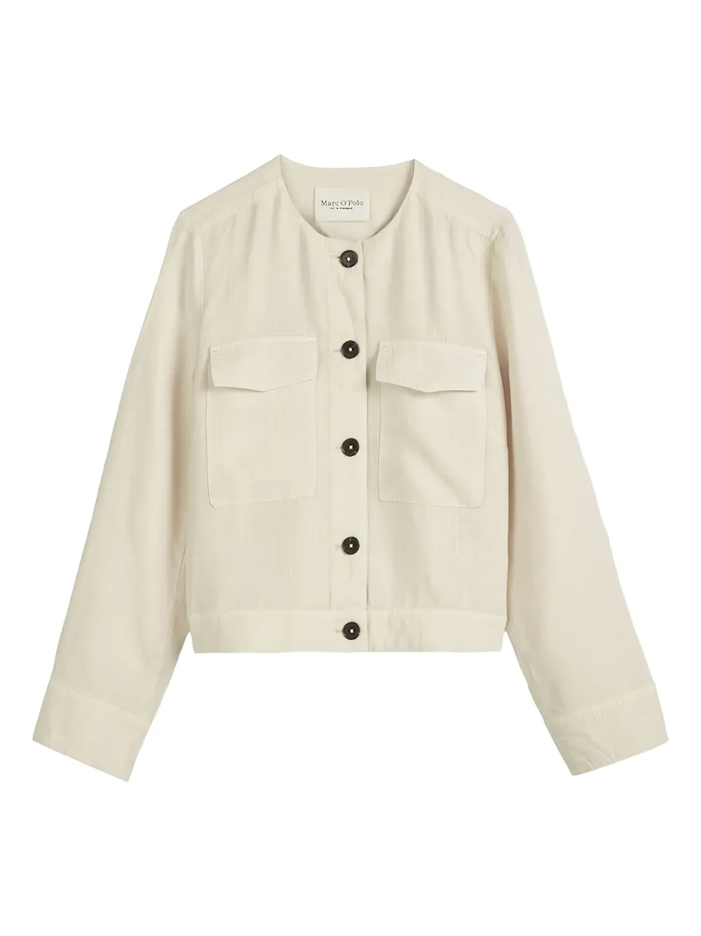Marc O'Polo Jack met knopenbies Beige
