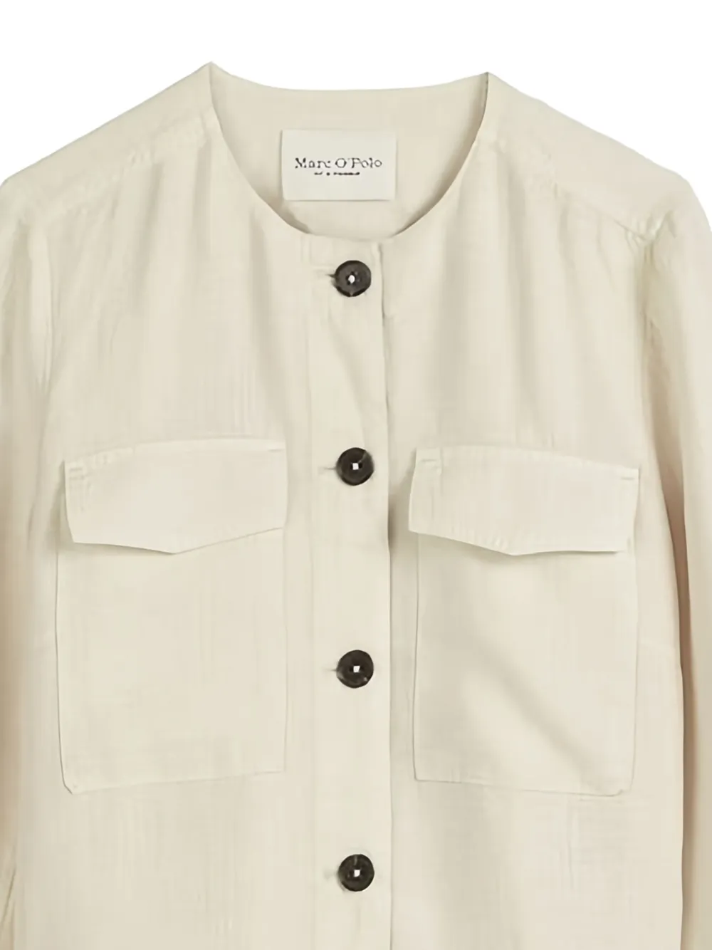 Marc O'Polo Jack met knopenbies Beige
