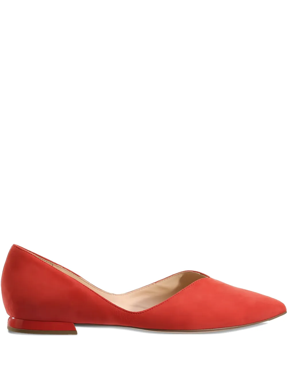 Hogl Pointed-toe Ballet Flats In Red