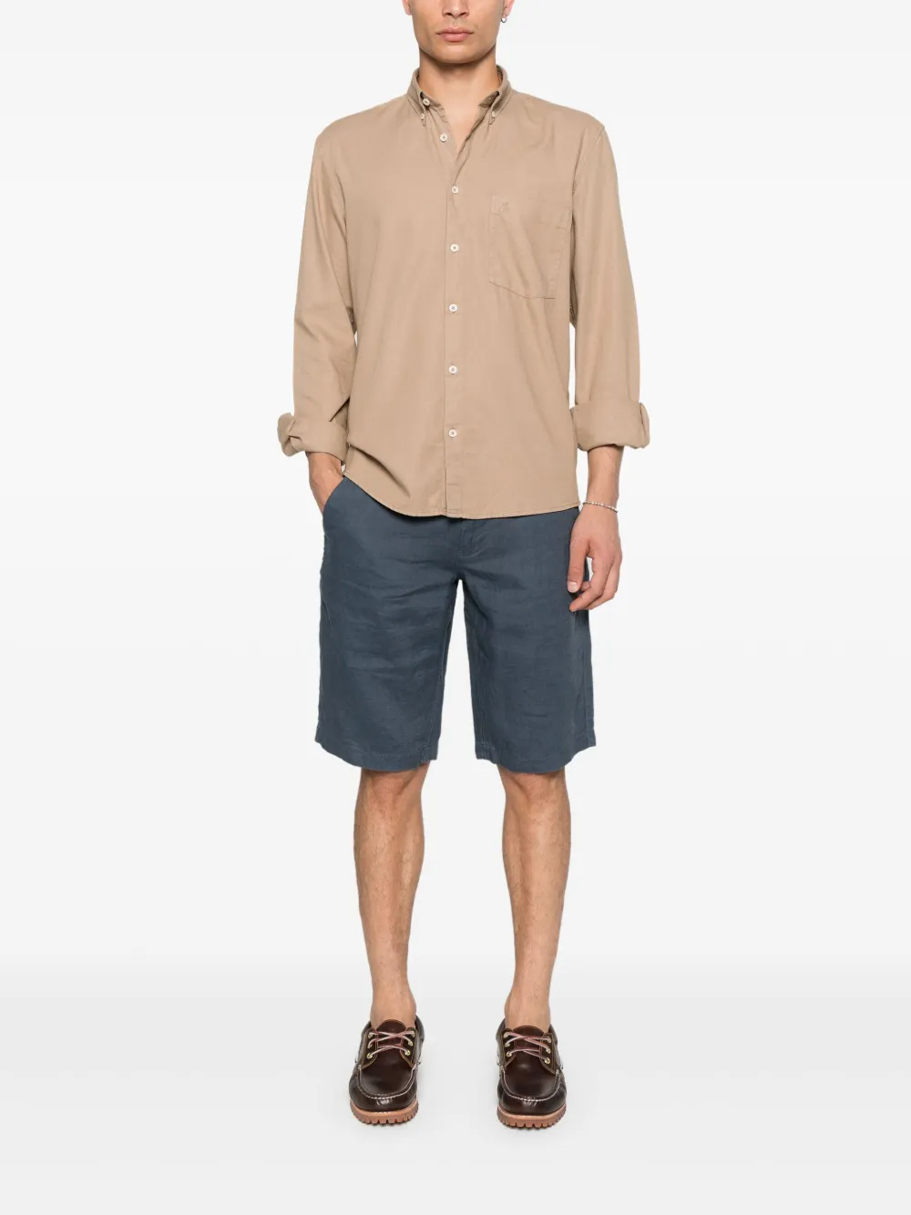 Marc O'Polo embroidered-logo shirt | Image 2