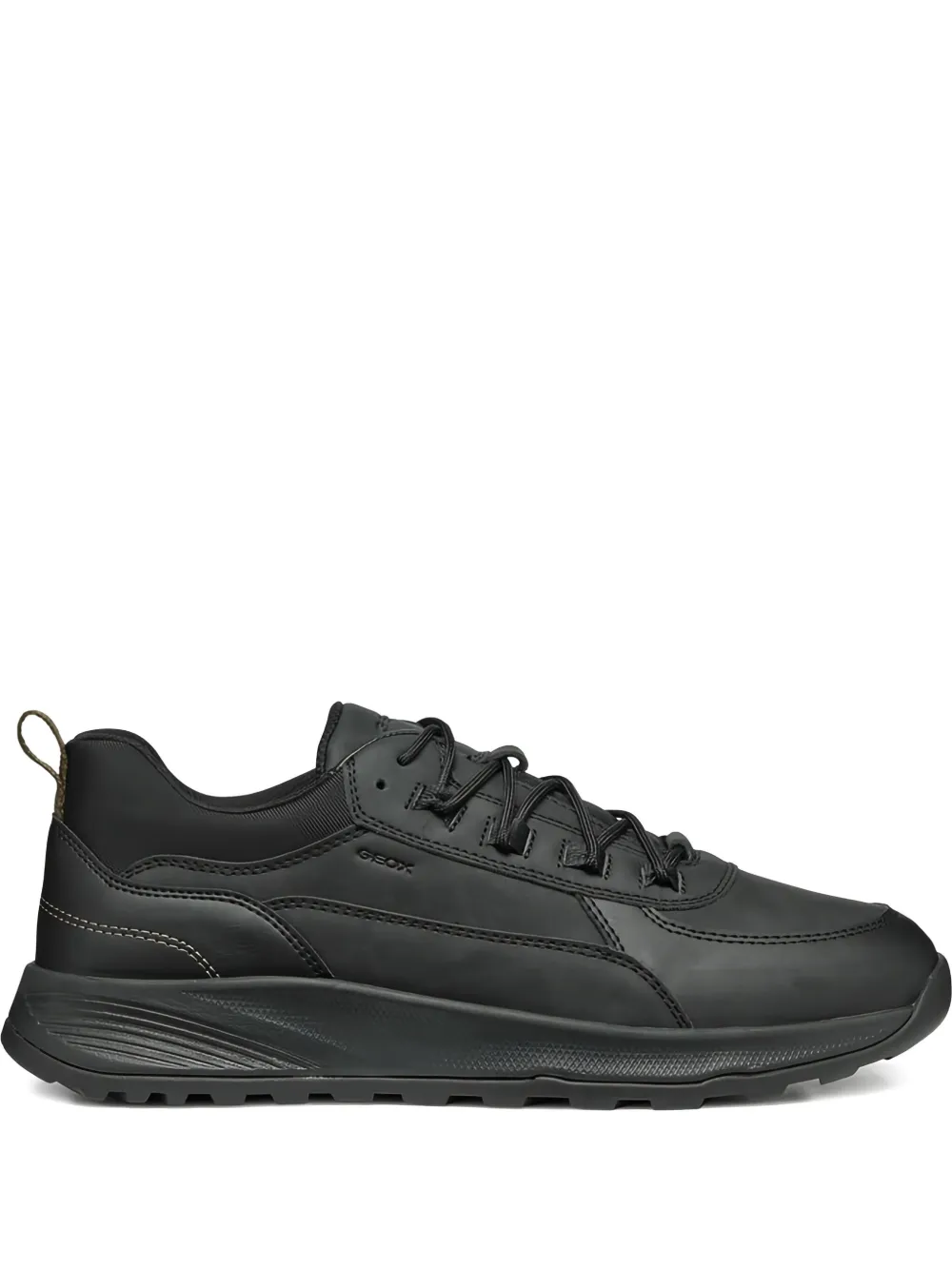 Geox Terrestre leather lace-up sneakers Black