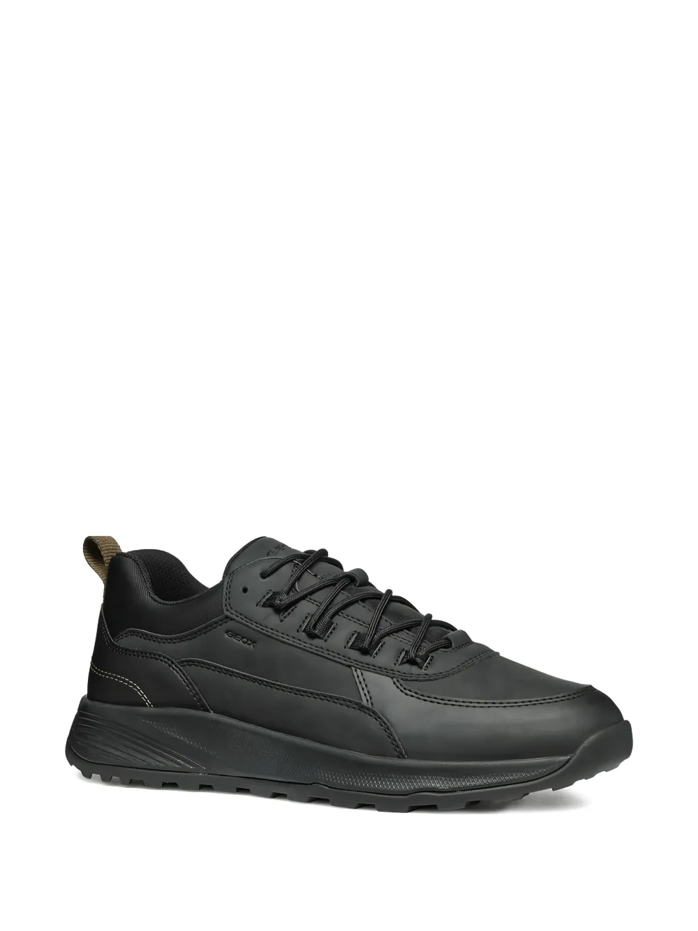 Geox Terrestre leather lace-up sneakers Black