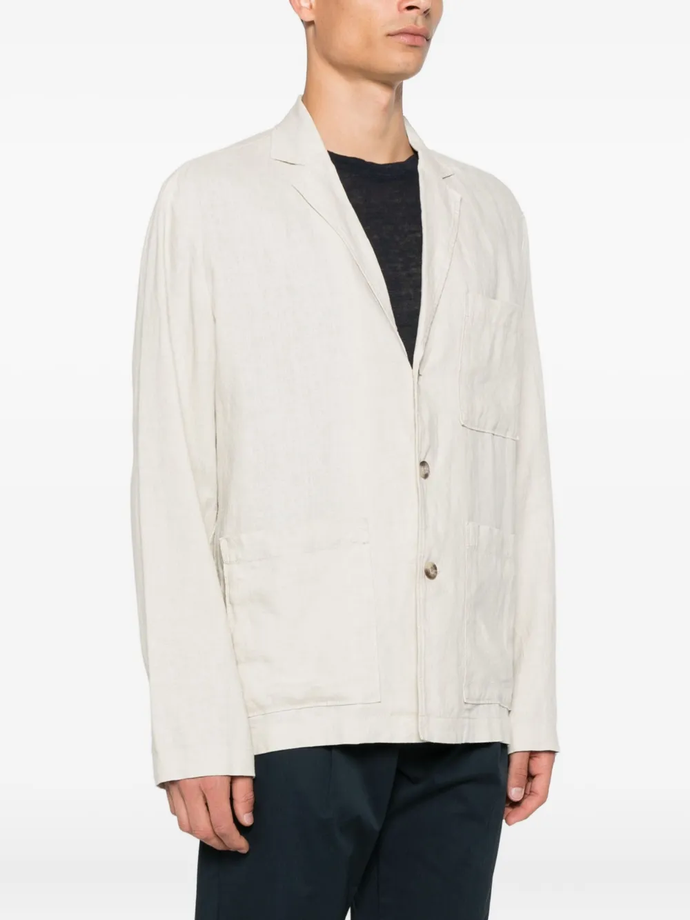 Marc O'Polo Blazer met enkele rij knopen Grijs