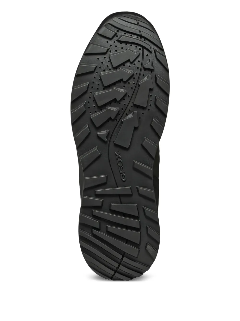 Geox Terrestre lace-up panelled boots Black