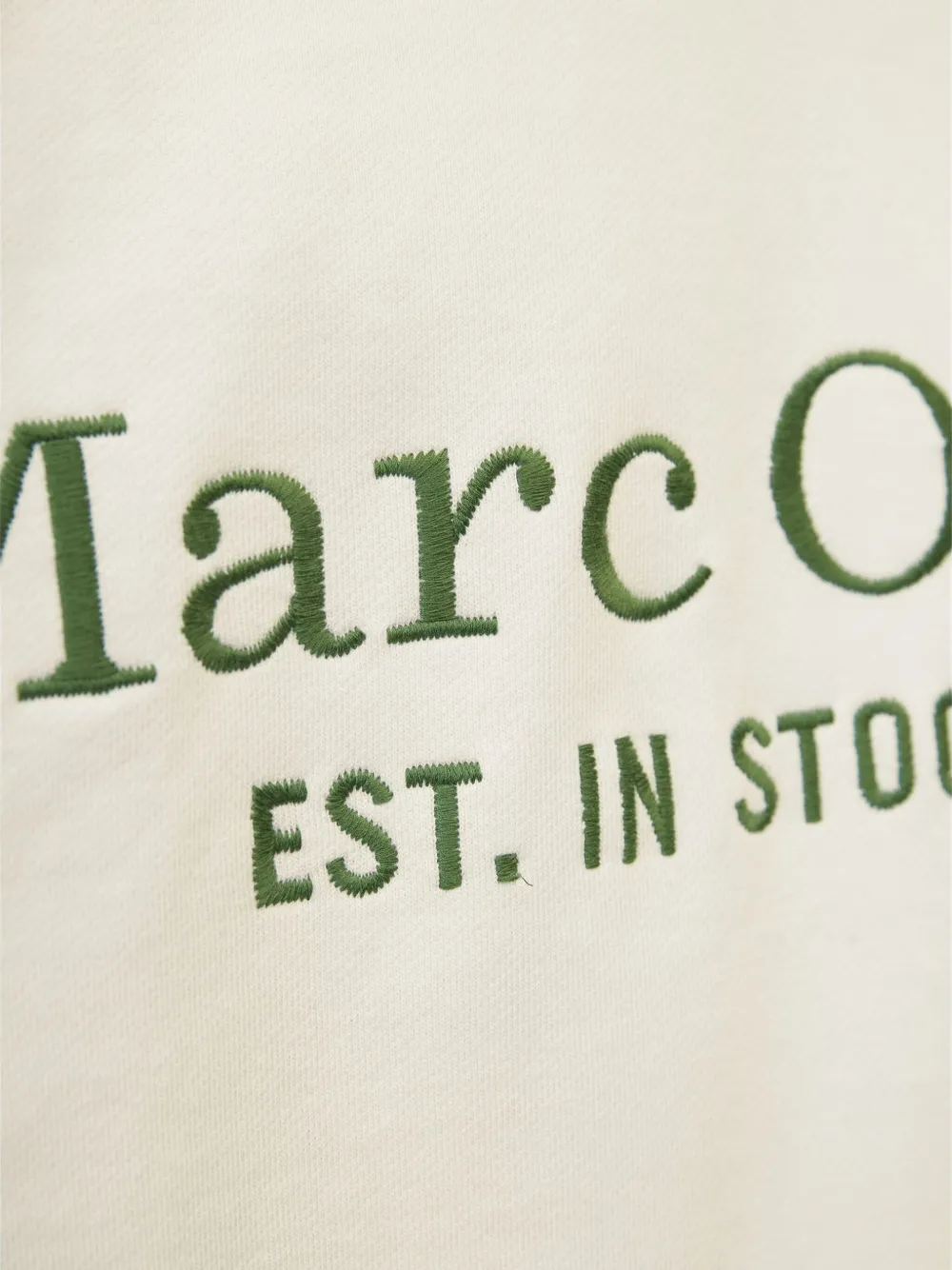 Marc O'Polo Sweater met geborduurd logo Wit