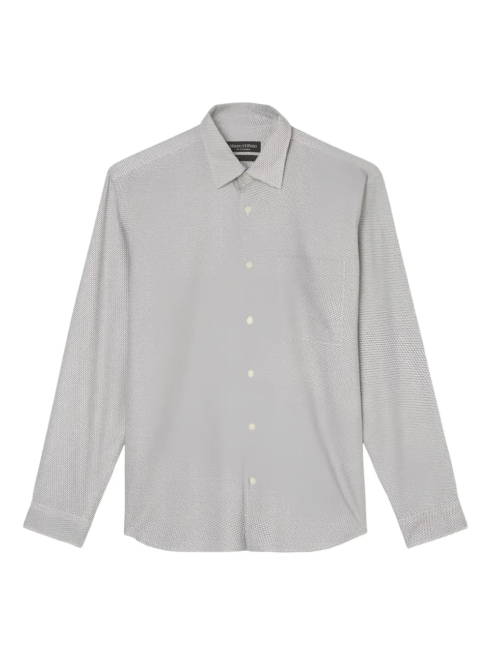 Marc O'Polo patterned long-sleeve shirt | Grey | Image 1