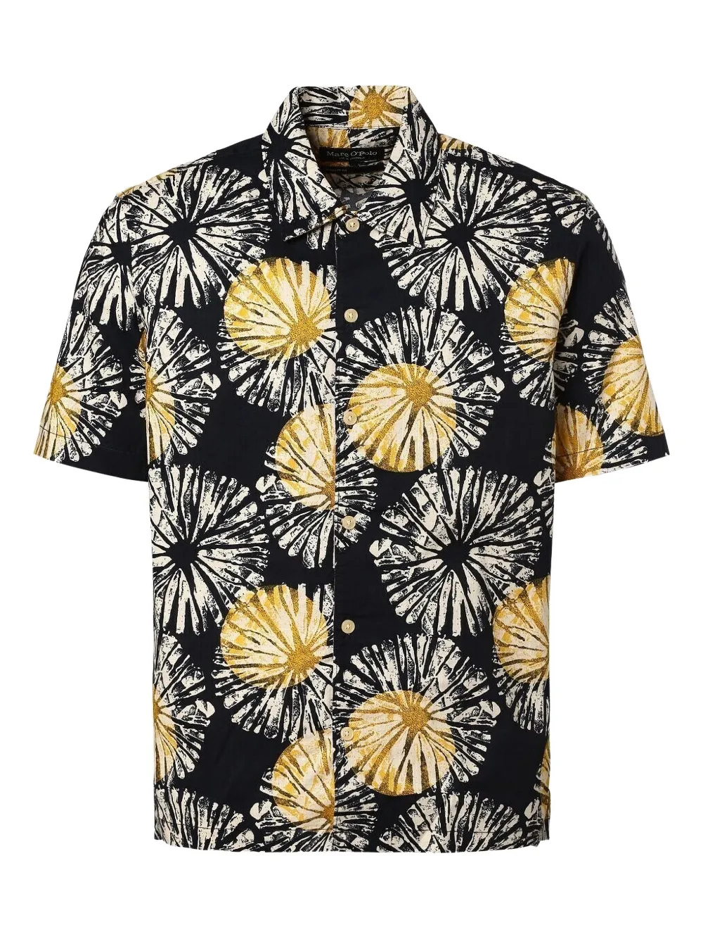 Marc O'Polo フローラル ショートスリーブシャツ - ブルー Marc O'Polo フローラル ショートスリーブシャツ - ブルー