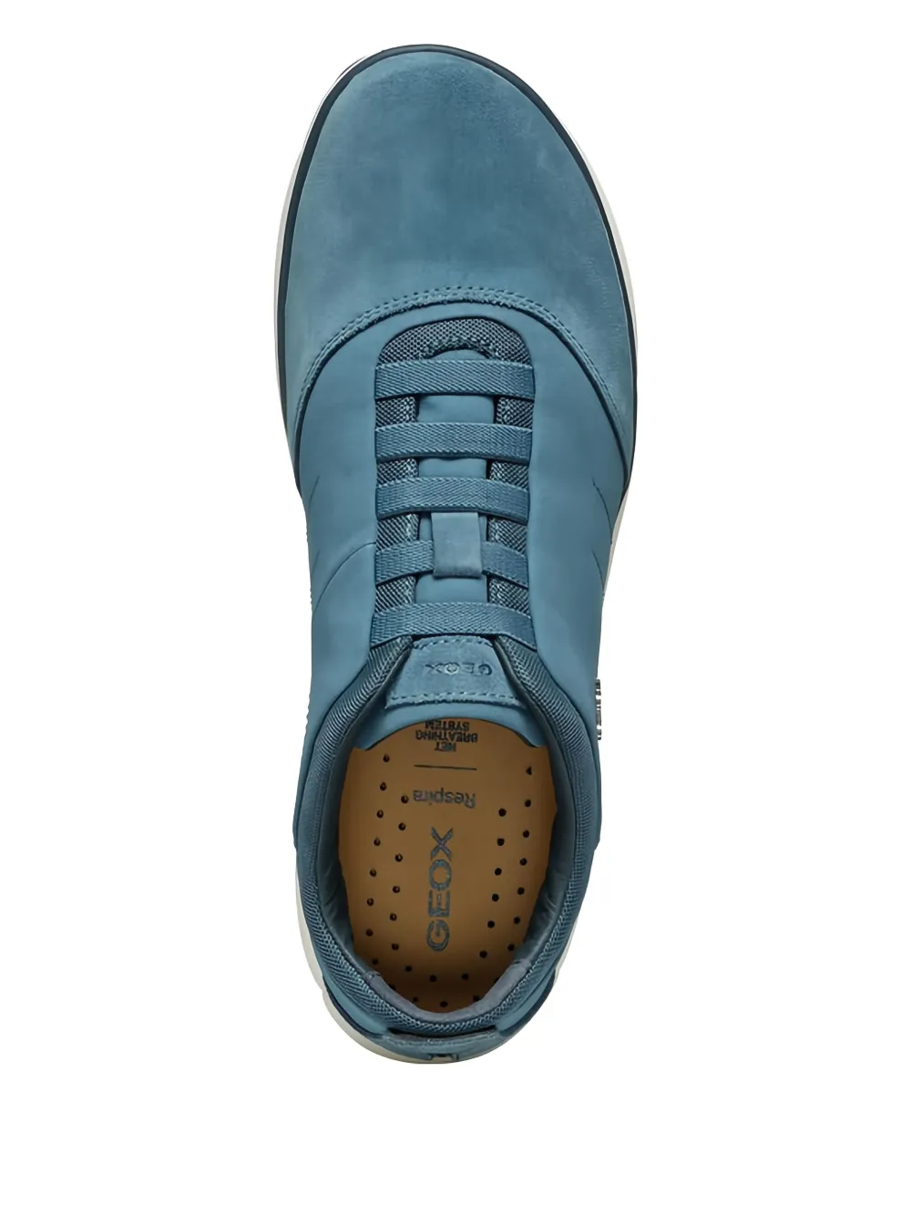 Geox Nebula leather mesh trainers Blue