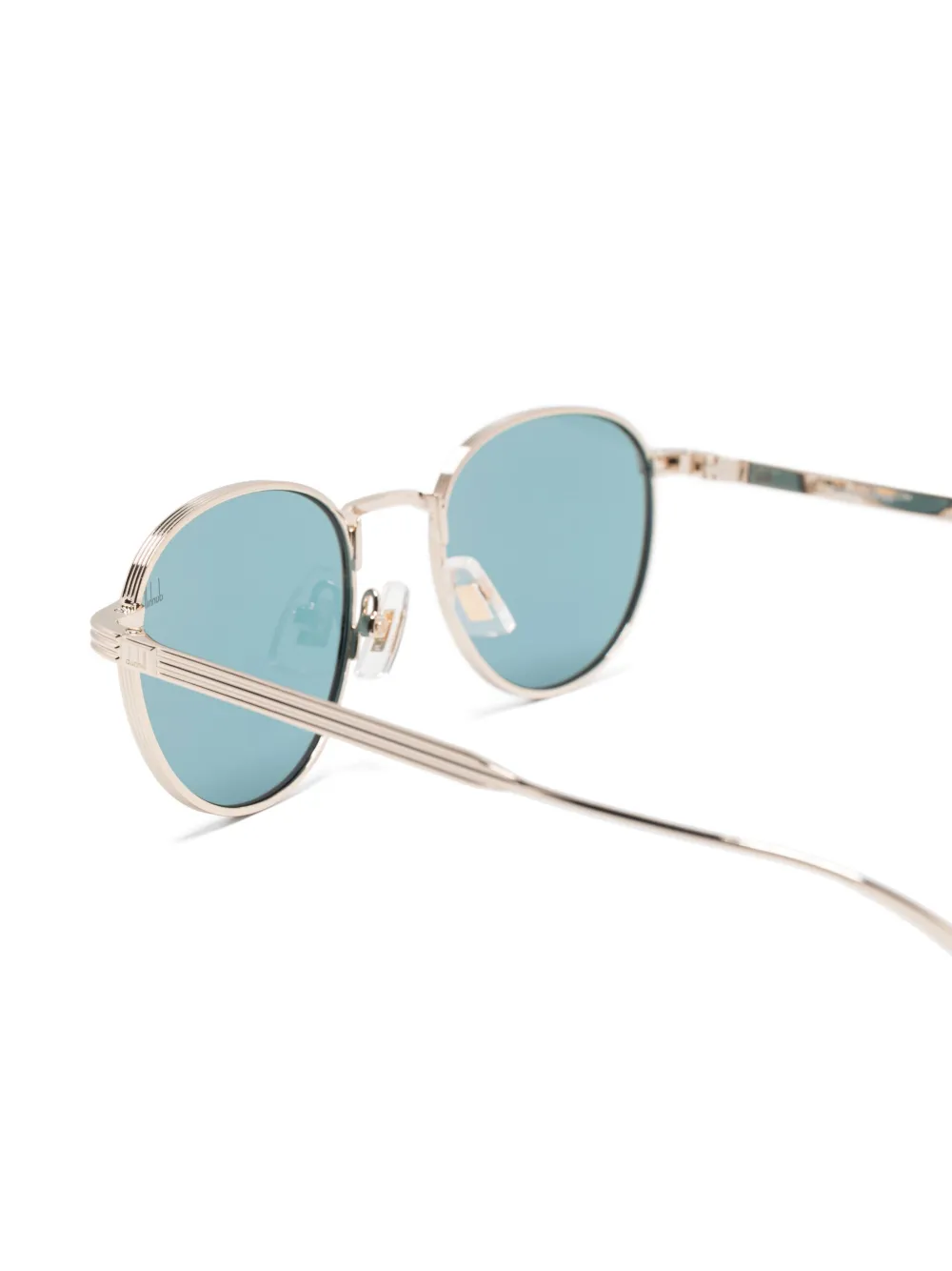 Dunhill Zonnebril met rond montuur Zilver