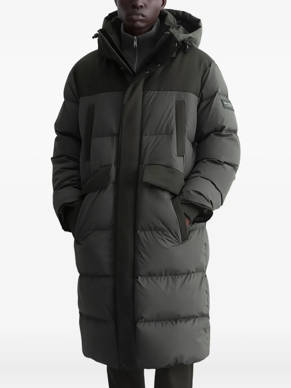 Marc O'polo Hooded Padded Parka In Gray