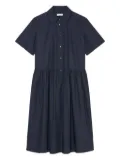 Marc O'Polo button-down midi dress - 899 DARK BLUE