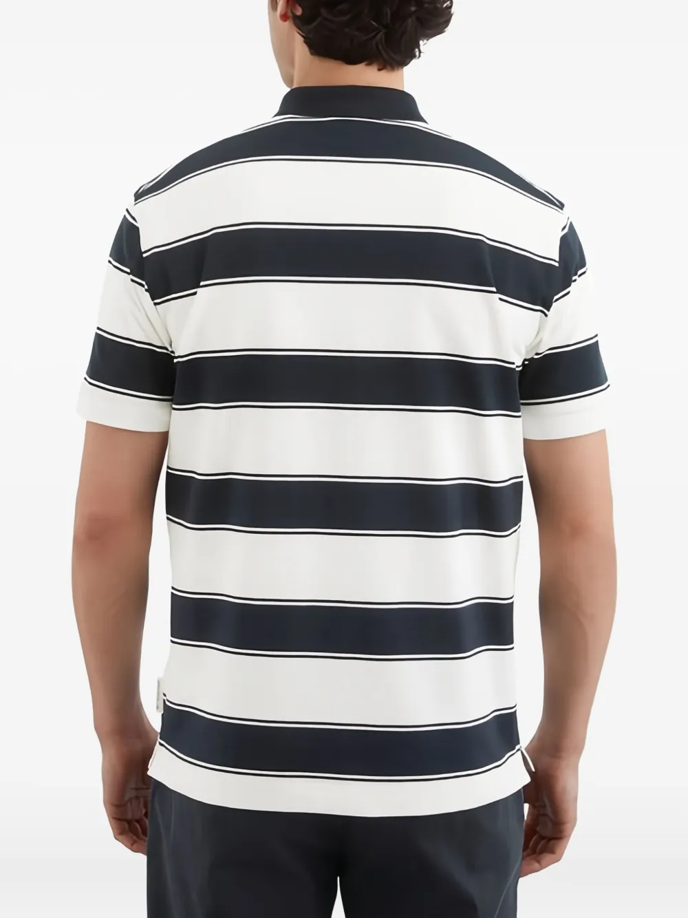 Marc O'Polo Gestreept poloshirt Wit