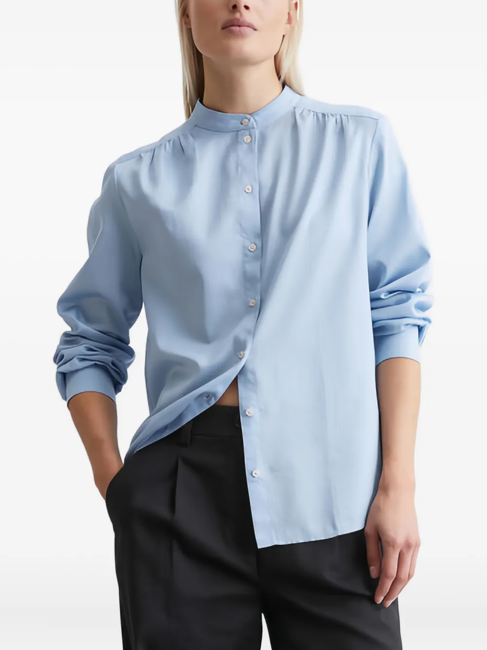 Marc O'Polo Button-up blouse Blauw