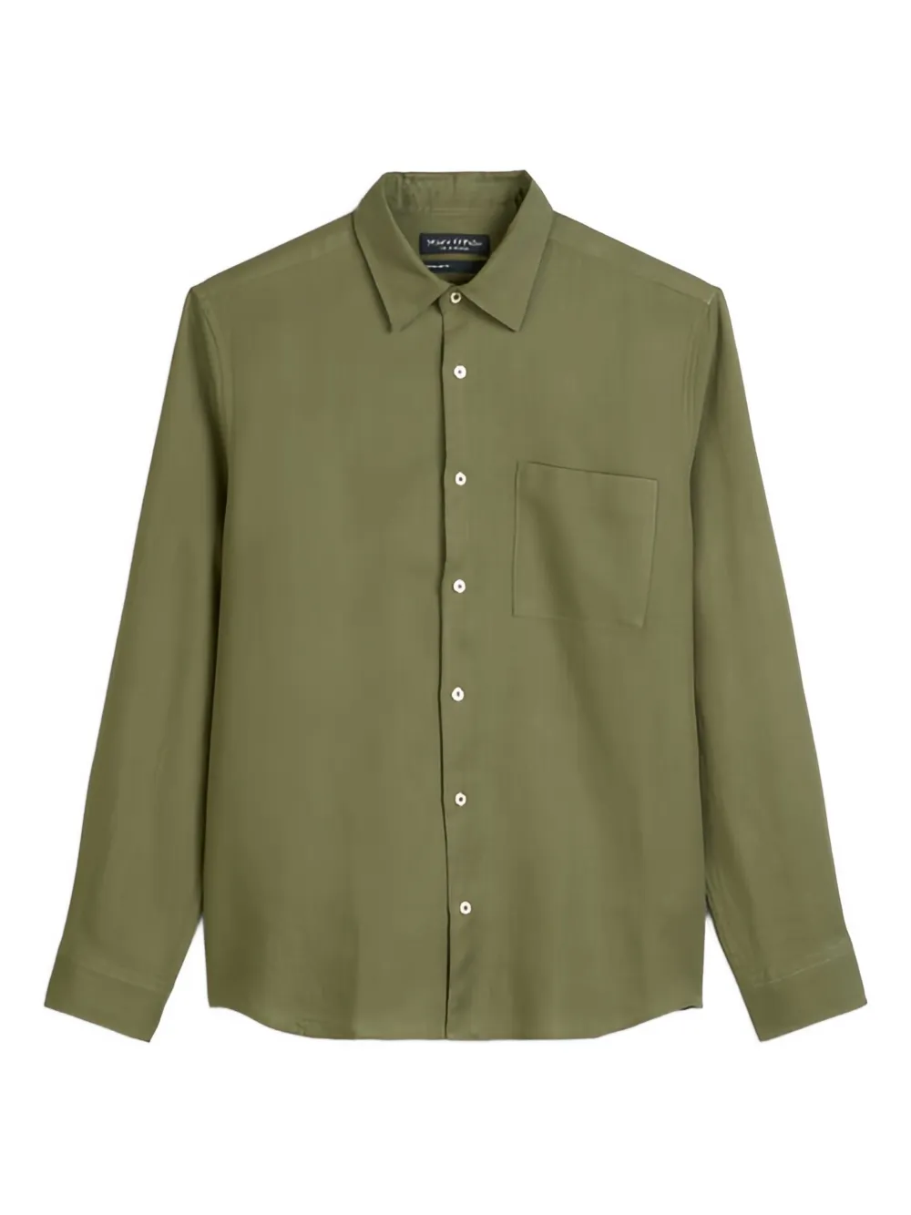 Marc O'Polo Button-up overhemd met borstzak Groen