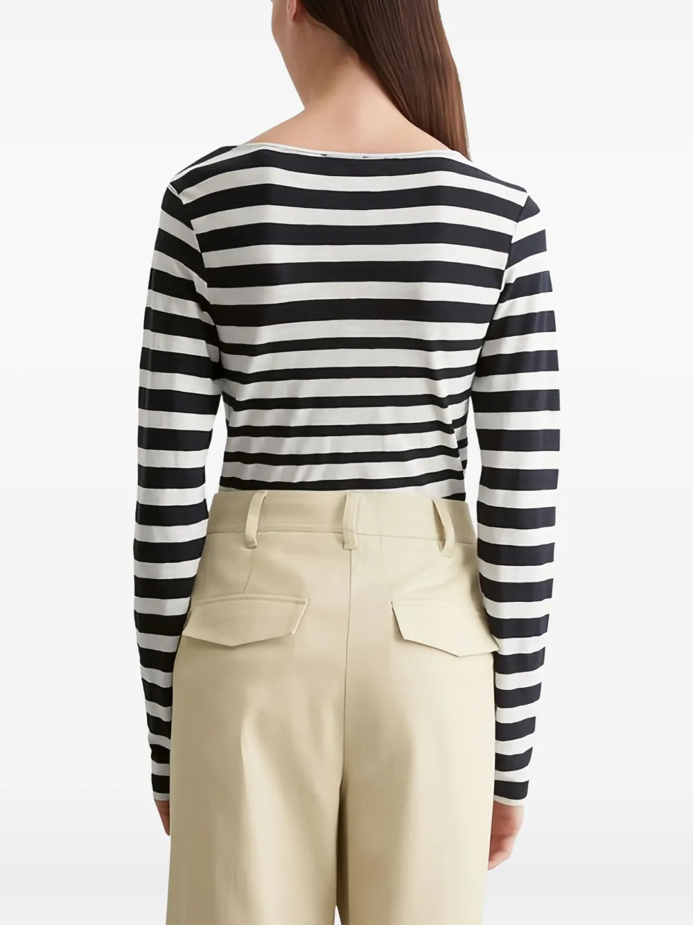  Marc O'polo Striped Long-sleeve Top - White 