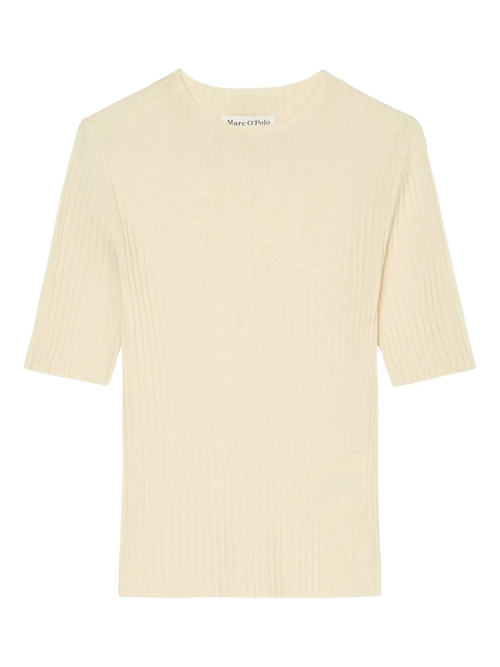 ribbed short-sleeves T-shirt