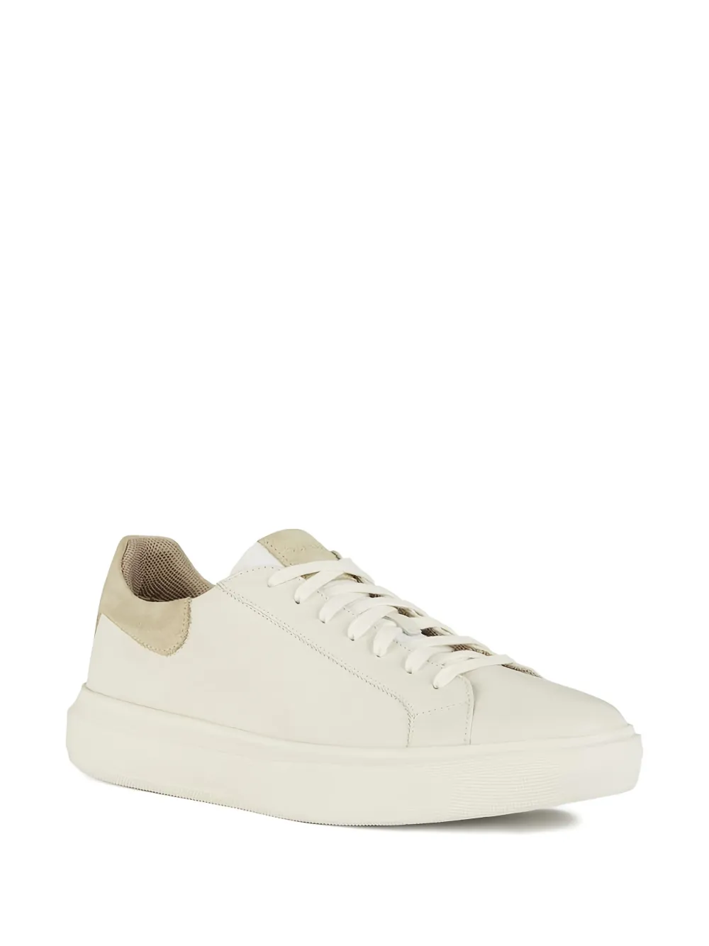 Geox Deiven leather panelled sneakers White