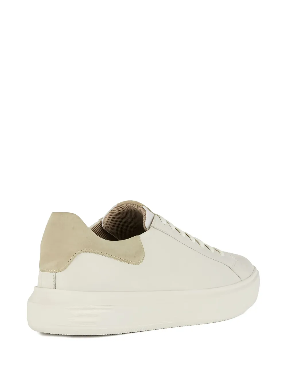 Geox Deiven leather panelled sneakers White