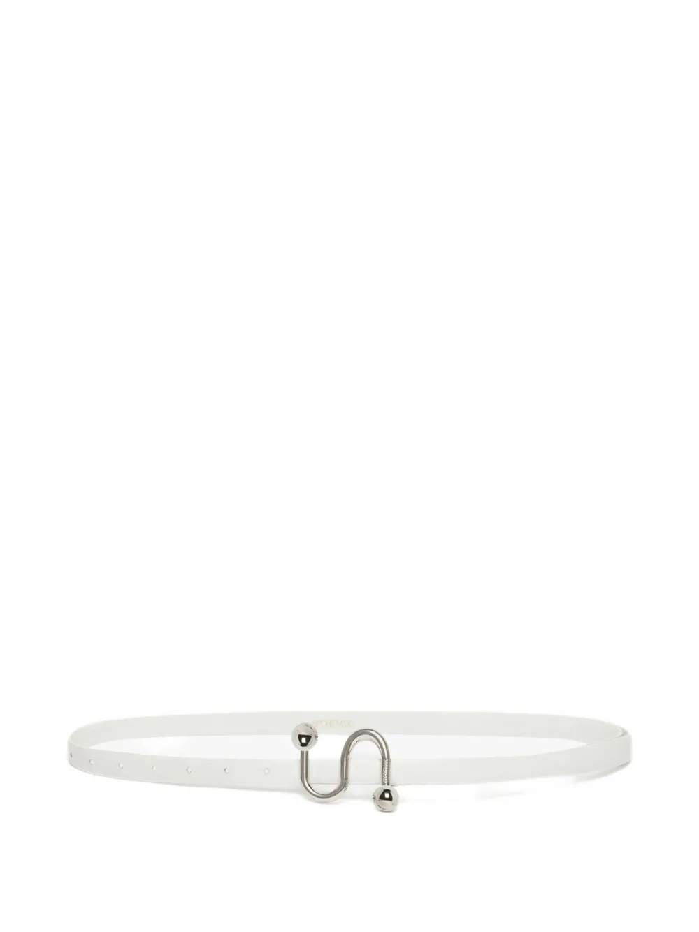 Max Mara cinturón con logo en la hebilla | blanco | Image 1