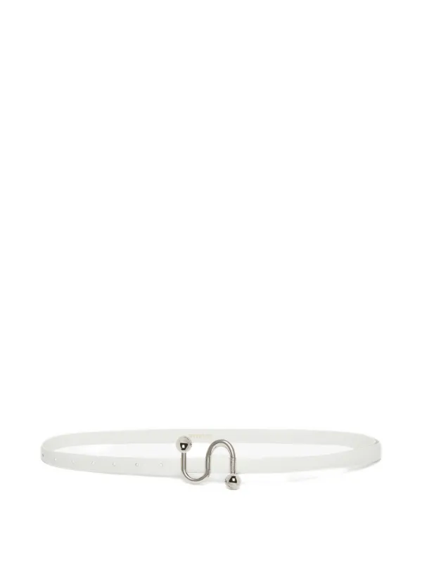 新品未使用【Max Mara】Mロゴ [Sサイズ] バックル レザーベルト 関税・送料込】Max Mara ゴールドMロゴ付 カーフレザーベルト (Max