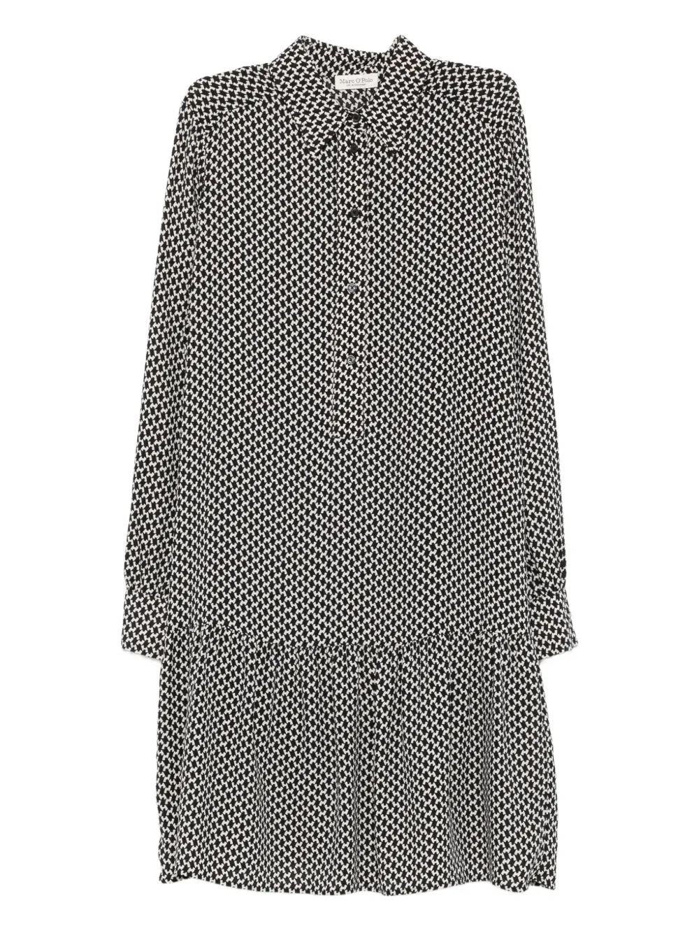 Marc O'Polo Mini-jurk met geometrische print Zwart