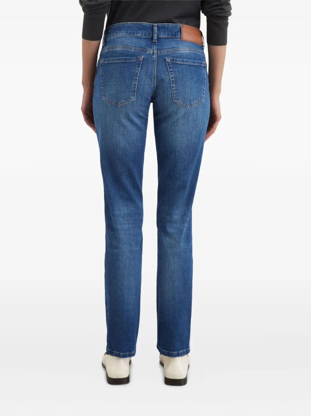Marc O'Polo Jeans met logopatch Blauw