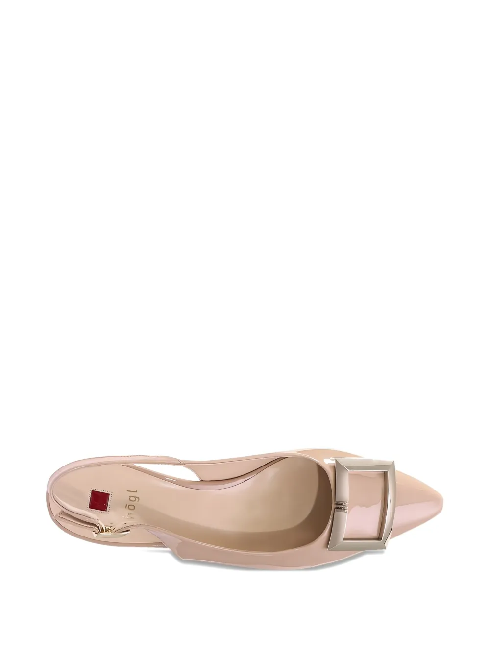 Hogl Jenny patent-leather slingback pumps Neutrals
