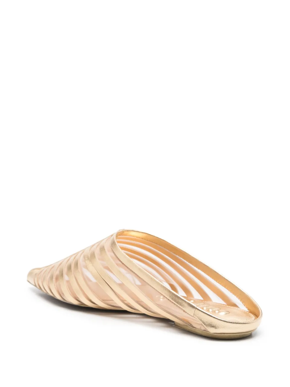 Cult Gaia Venice sandal mules Gold