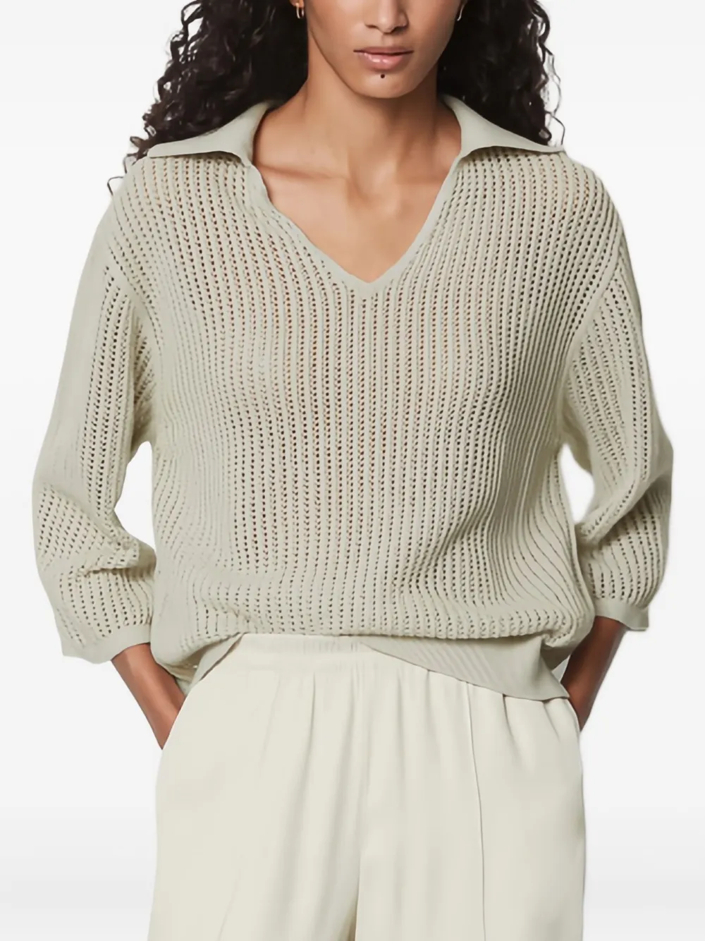 Marc O'Polo Broek met elastische taille Grijs