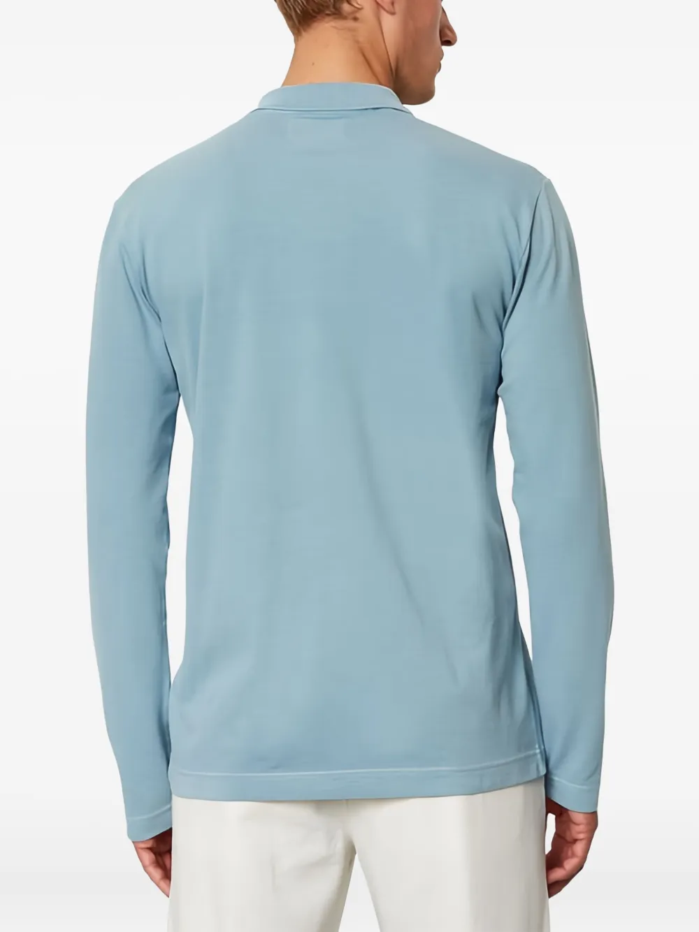Marc O'Polo Poloshirt met lange mouwen Blauw