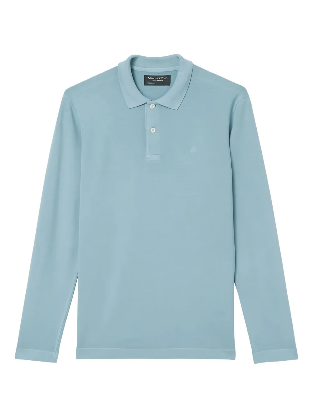 Marc O'Polo long-sleeve polo shirt | Blue | Image 1
