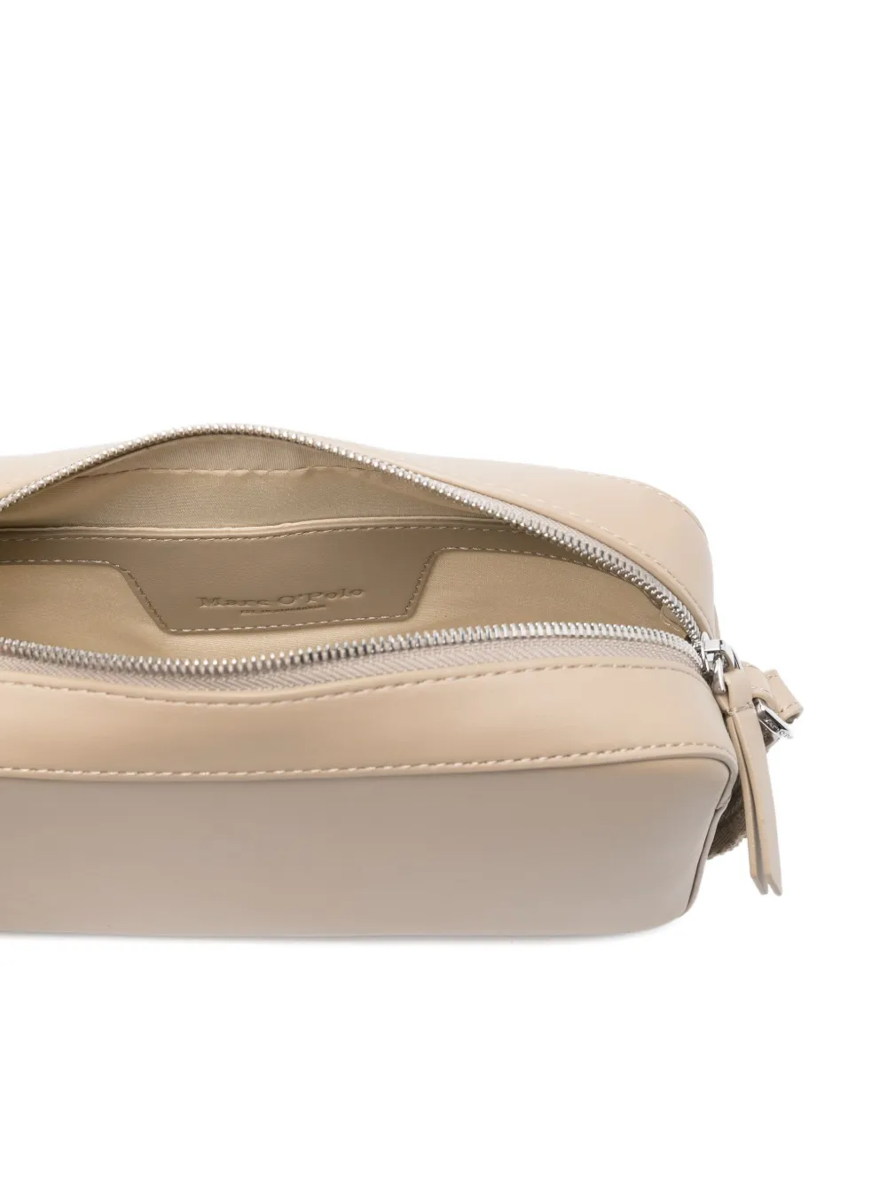 Marc O'Polo Kleine crossbodytas met logo-reliëf Beige