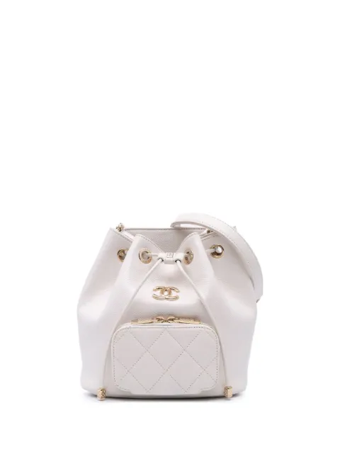 CHANEL Pre-Owned 2020 Small Caviar Business Affinity bucket bag
