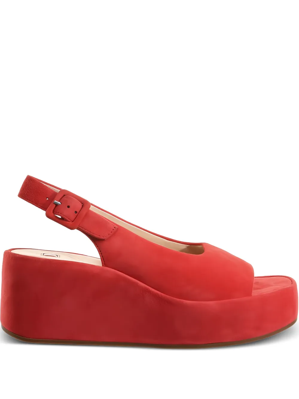 Hogl Loulou slingback platform sandals Red