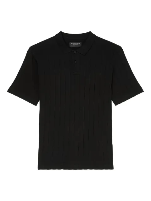 Marc O'Polo ribbed short-sleeves polo shirt